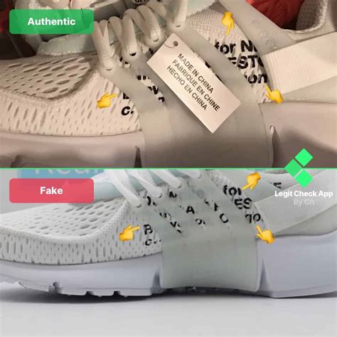 real vs false white presto